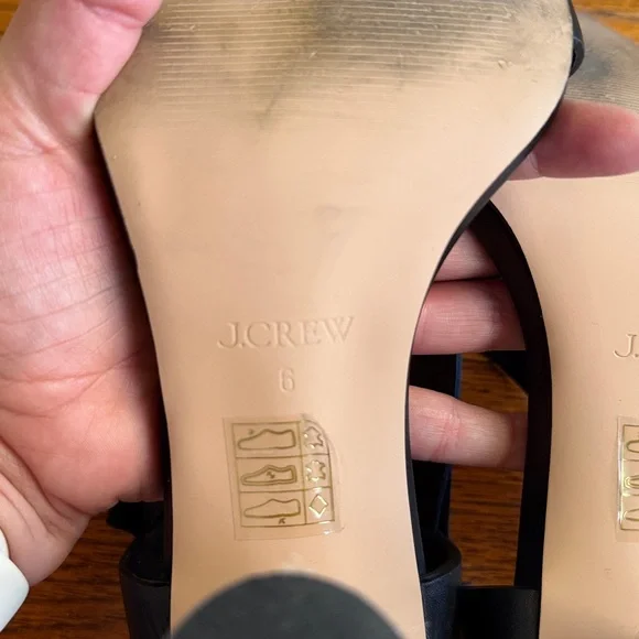 J.Crew Rounded Rope Heels Sandals In Leather - Picture 7 of 7